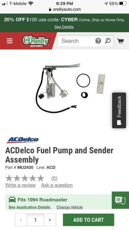 ACDelco Fuel Sending Unit/Assembly MU2430 | O'Reilly Auto Parts