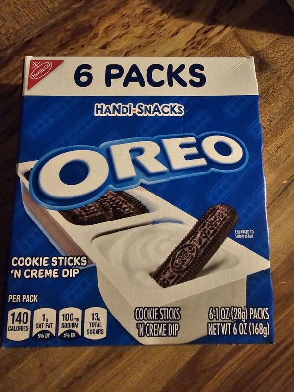Handi-Snacks OREO Cookie Sticks 'N Creme Dip Snack Packs, 10 Snack 