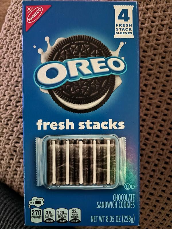 Buy OREO Fresh Stacks Chocolate Sandwich Cookies, Travel Snacks