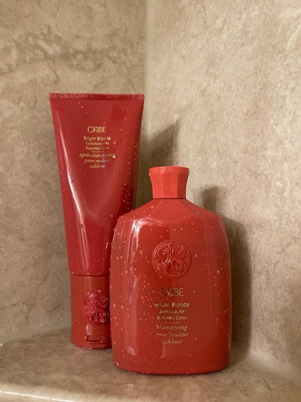 Oribe Shampoo for Bright blonde online Straight Away Gold lust oil Brilliance and shine