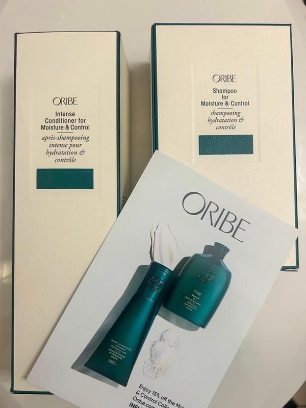 Oribe Shampoo for MOISTURE AND CONTROL 8.5 outlet fl oz INTENSE CONDITIONER 6.8fl oz