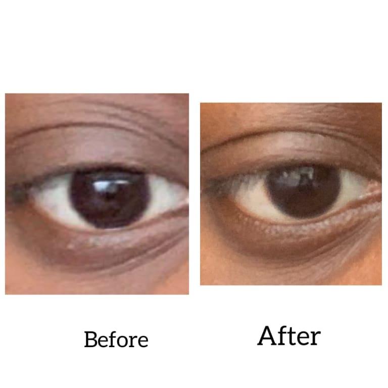 It isn't a huge difference, but it did brighten my skin