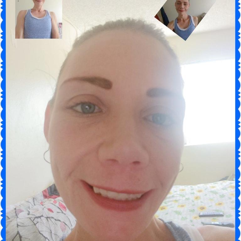 This is my face with never have used the product before.