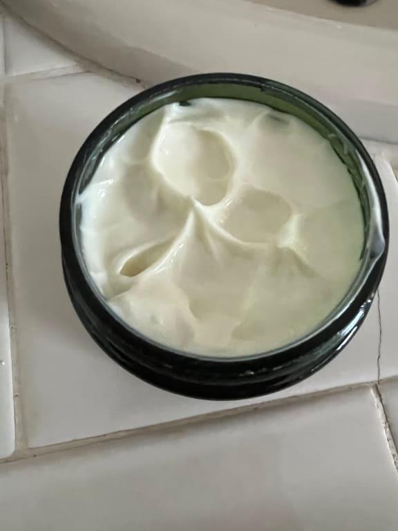 This product is very oily and a creamy color, contrary to the white, light product I have been used to.