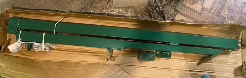 FIRST DEFENSE 11.76-ft x 2.37-ft Green Steel Driveway Gate in the ...