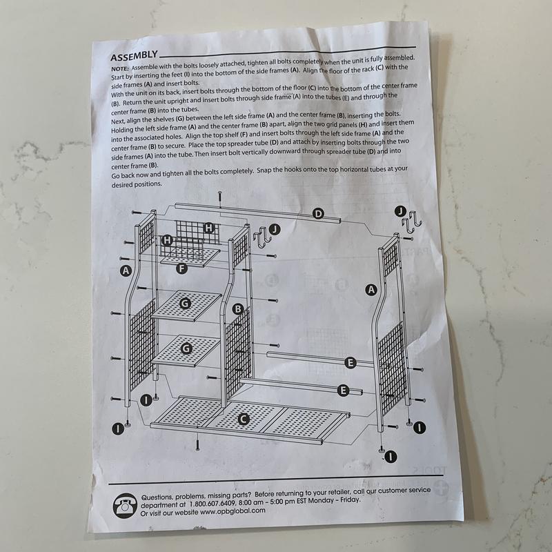 ProWorx Golf Bag & Accessory Storage Unit instructions.