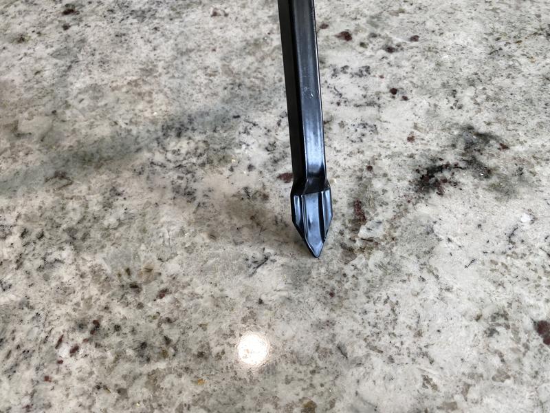 Spikes go easily in dirt
