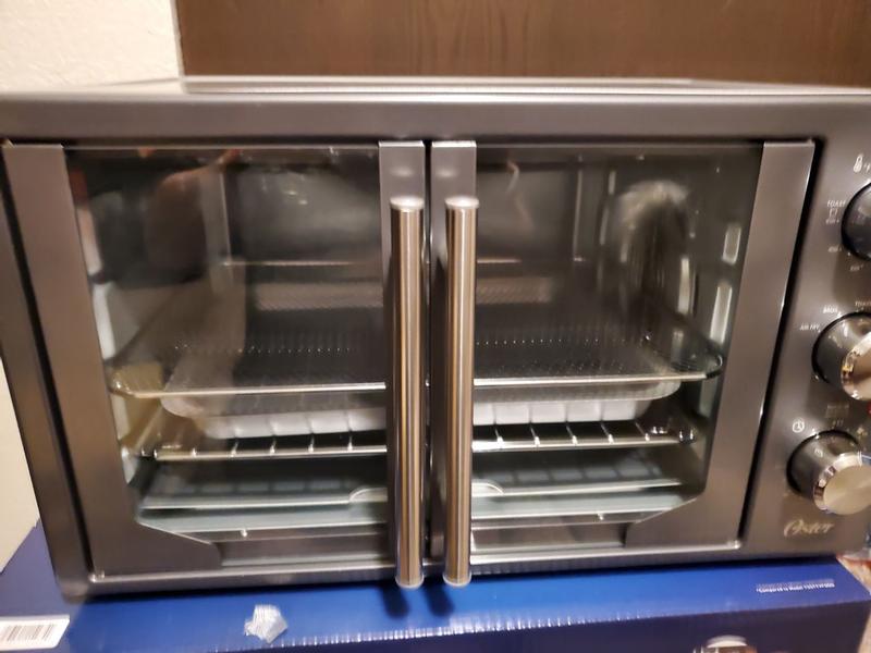 Oster French Door Convection Toaster Oven, Countertop Oven, Metallic &  Charcoal 