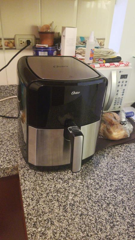 Oster - DiamondForce Nonstick XL 5 Quart Digital Air Fryer - Black