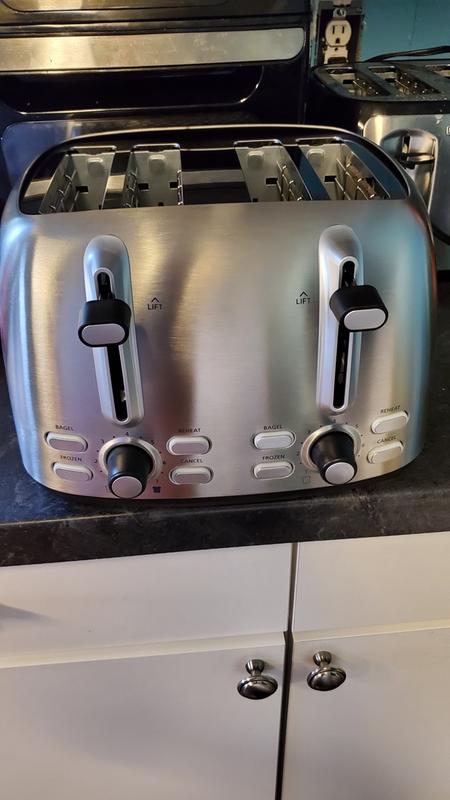 Oster 4-Slice Black Stainless Steel Toaster