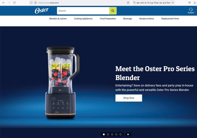 Oster® Classic Series Blender with Reversing Blade Technology and