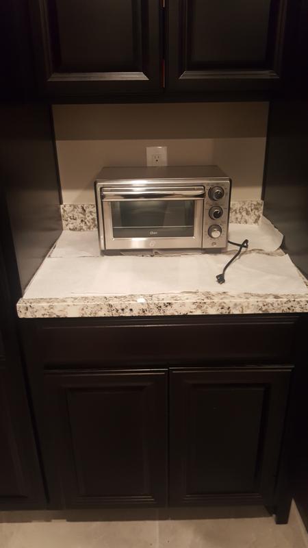 Oster Compact Countertop Oven With Air Fryer, Stainless Steel