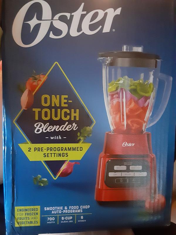 Oster® One Touch Blender with Auto Programs and 6-Cup Glass Jar