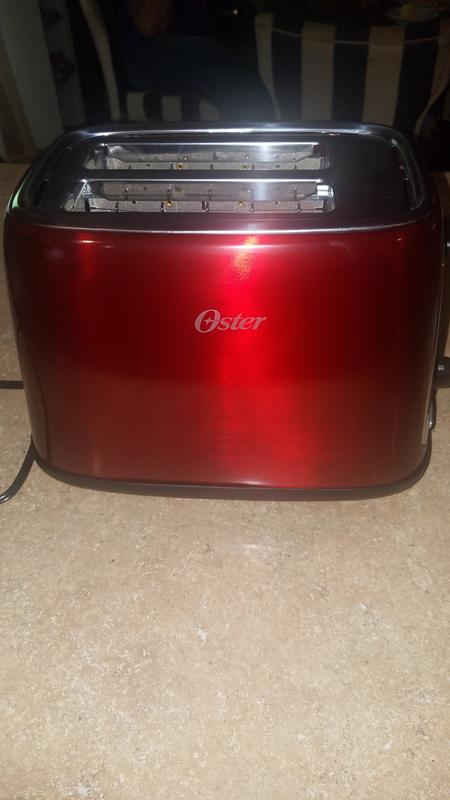 Oster 2-Slice Toaster with Advanced Toast Technology, Candy Apple Red