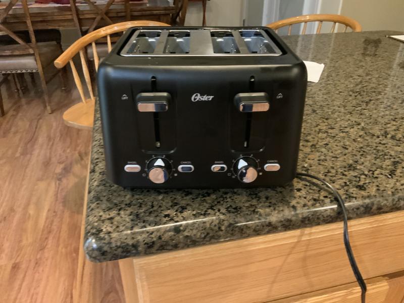 Oster® 4-Slice Toaster with Bagel and Reheat Settings and Extra-Wide Slots
