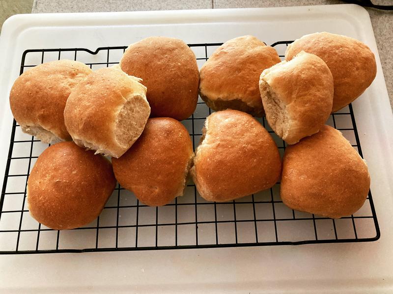 My hamburger buns. I make these once a week.