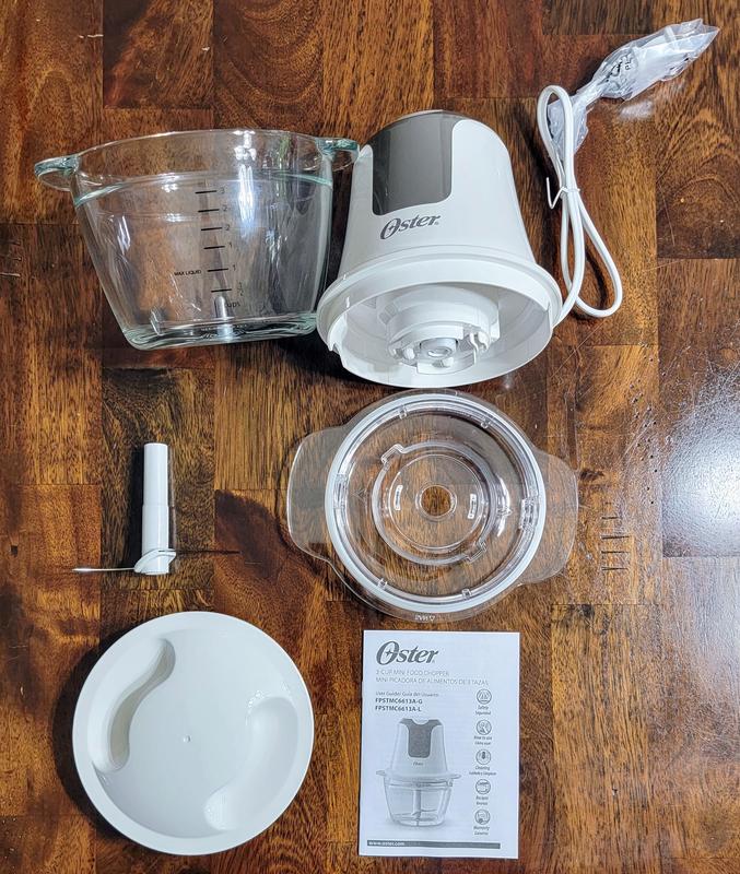 Moss & Stone 3 Cup Mini Food Processor, Strong Vegetable Chopper for Dicing, Chopping, Mincing, & Puree 350 Watts Mini Chopper with 2 Speeds
