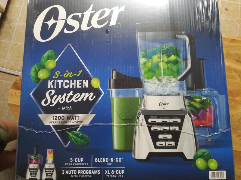 Oster In Kitchen System BlenderFood Processor Combo With 1200W
