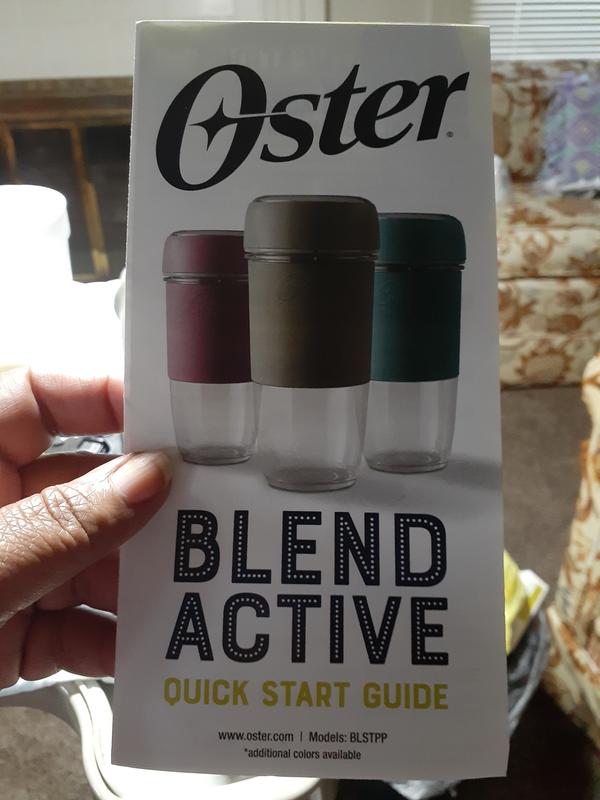 Oster Blend Active Portable Blender with Drinking Lid, USB Chargeable  Personal Blender, Gray