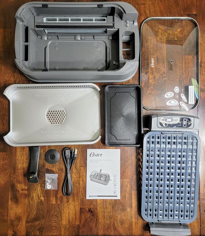 Oster 7-in L x 18-in W Non-stick Indoor Contact Grill (Removable