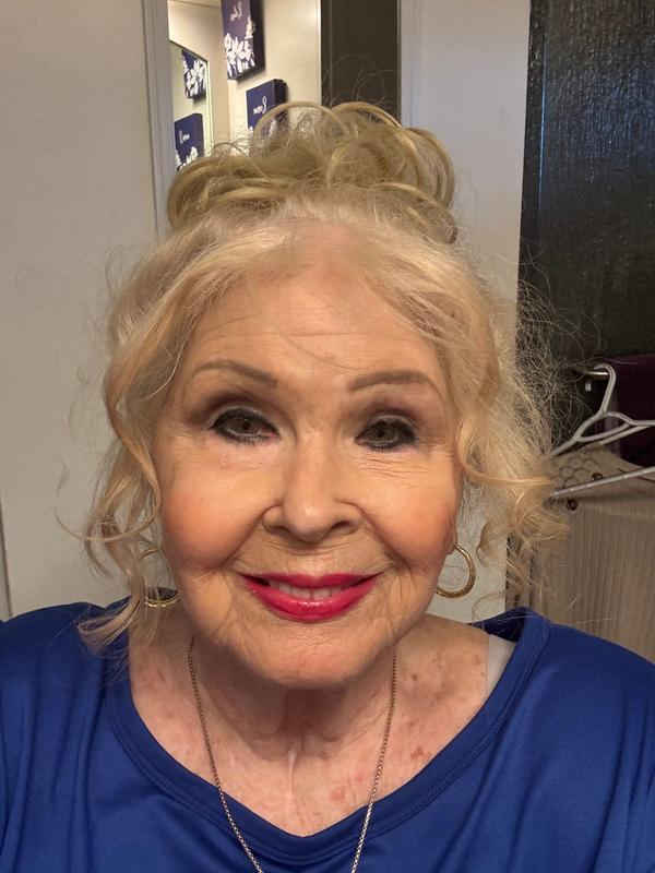Customer photo for "My granddaughter and I both love this soil. We use it on our face under makeup not really supposed to but everyone tells me how you look younger than my 85 years."