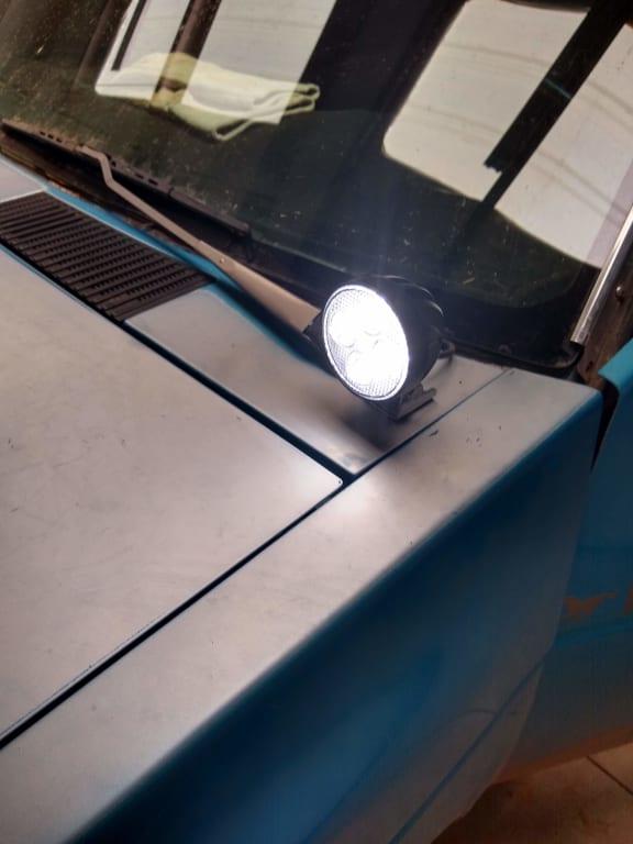 3" LED Pod Round Spot Switched On