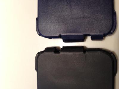 See difference in silicon molds between black and punked.