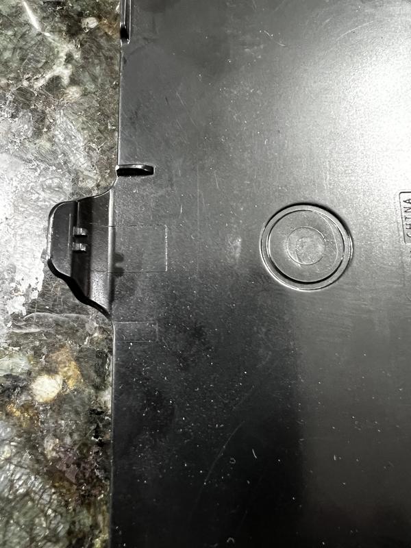 Close up of plastic tip