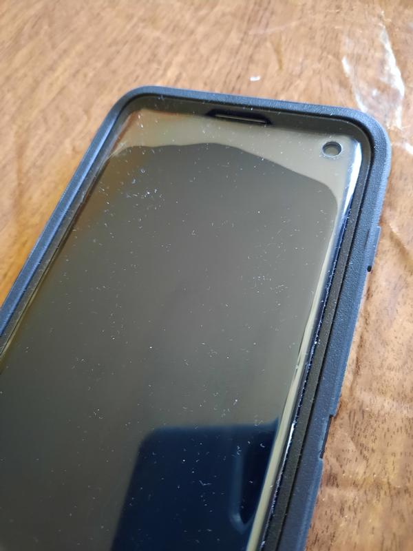 Fails to adhere at top