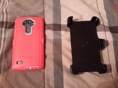 Phone in case and holster (separate)