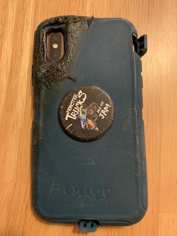 The OtterBox is my first line of defense against damage. Thank you for making a great product! Phone was still operational with minimal damage. Even though the case was on fire my phone survived.