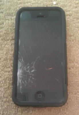 Broken iPhone in Otterbox