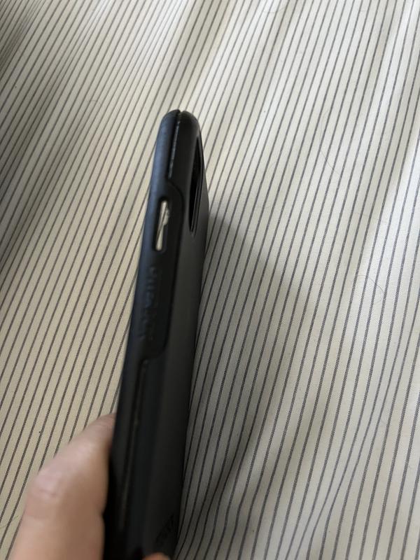 Power button rubber was ripped off after the fall