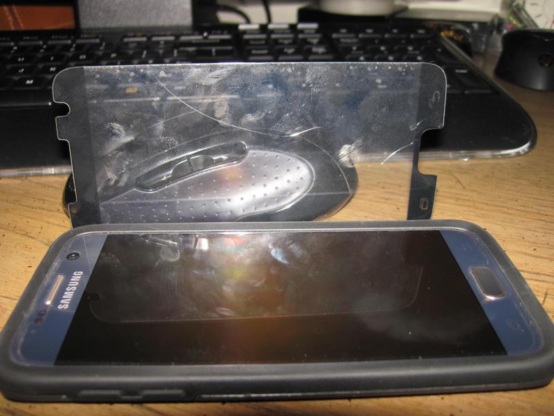 S7 Otterbox and Alpha Glass -no crack or sratch on phone