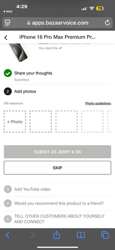 You can’t tell by the picture the way I had to take it because I don’t have a camera to take a picture of the glass on crooked