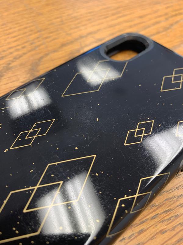 Scuffed up in the middle when it arrived.