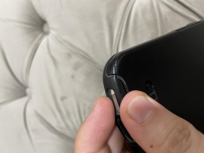 Cracked corner of my case