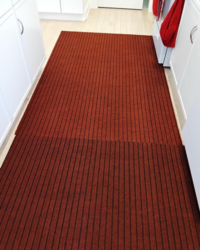 Ottomanson Non-Slip Utility Hallway Runner 3 X 9 (ft) Red Ribbed Indoor ...