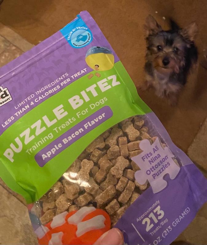 Outward Hound Nina Ottosson Puzzle Bitez Training Treats for Dogs Peanut Butter Flavor Soft Small Dog Treats Dog Training Treats