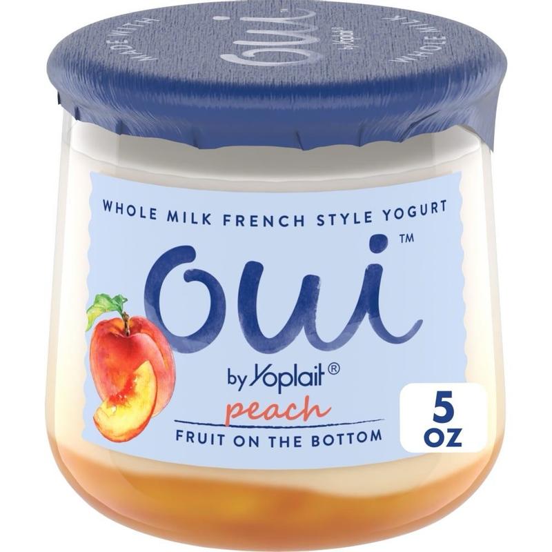 Oui by Yoplait Peach Gluten-Free French-Style Whole Milk Yogurt Jar
