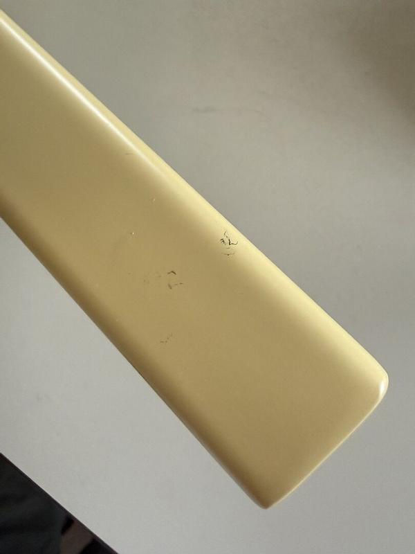 Customer photo for "Yellow is impossible to keep; peeling, scratching."
