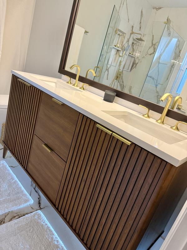 OVE Gabi 60" Double Vanity in Walnut