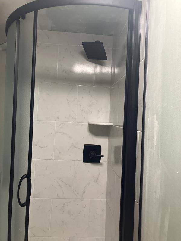 8x8 bathroom with slanted ceiling!