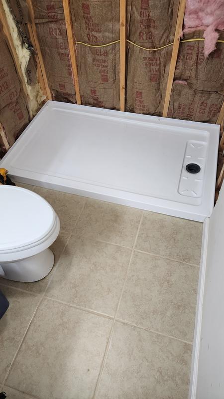 Pan sitting in wet mortar waiting a couple days to start again.