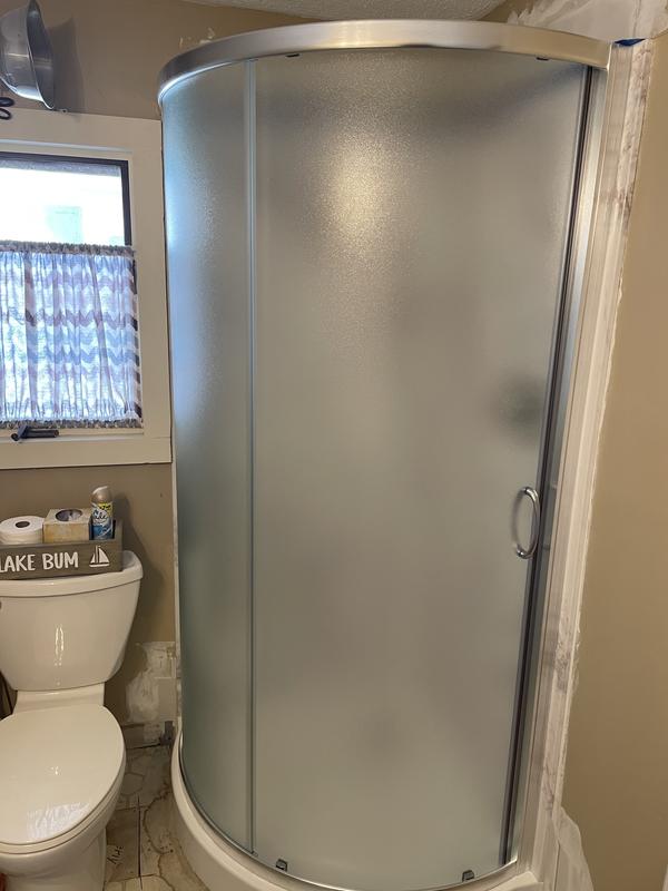 Breeze Shower Door and Base 34x34