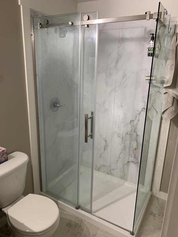 Arroyo walls with Kelsey base and glass walls