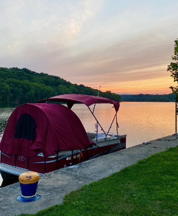 Pontoon Easy Up Enclosure 56 D X 74 T Overton S