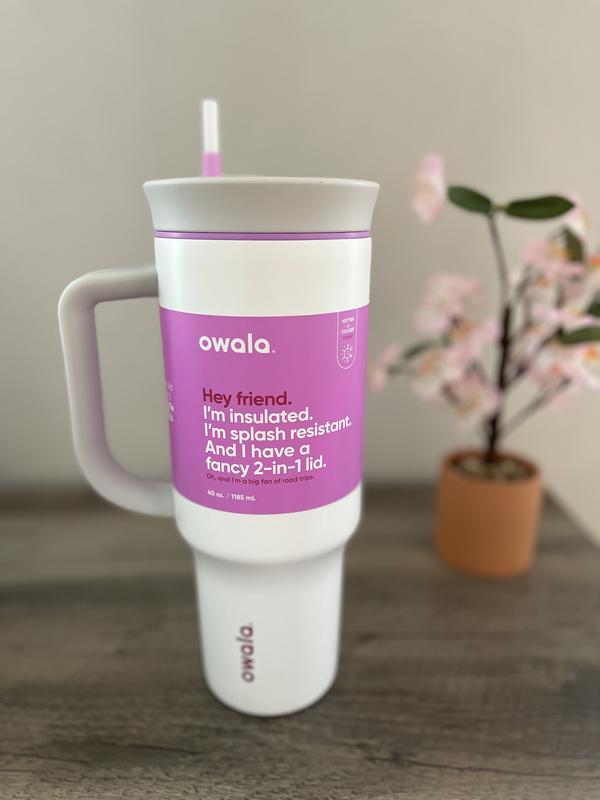 Owala 40oz Tumbler in Cloudscape White