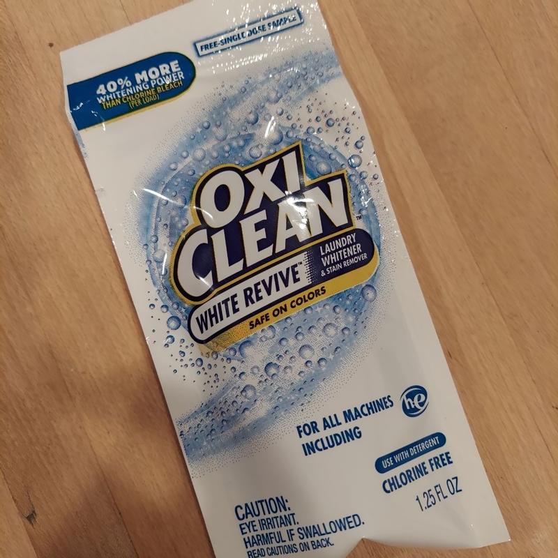 OxiClean White Revive Laundry Whitener and Stain Remover Liquid, 66 fl oz 