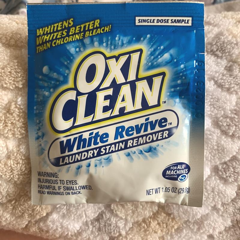 OxiClean White Revive Chlorine Bleach Stain Remover Laundry Whitener, 48 Oz  